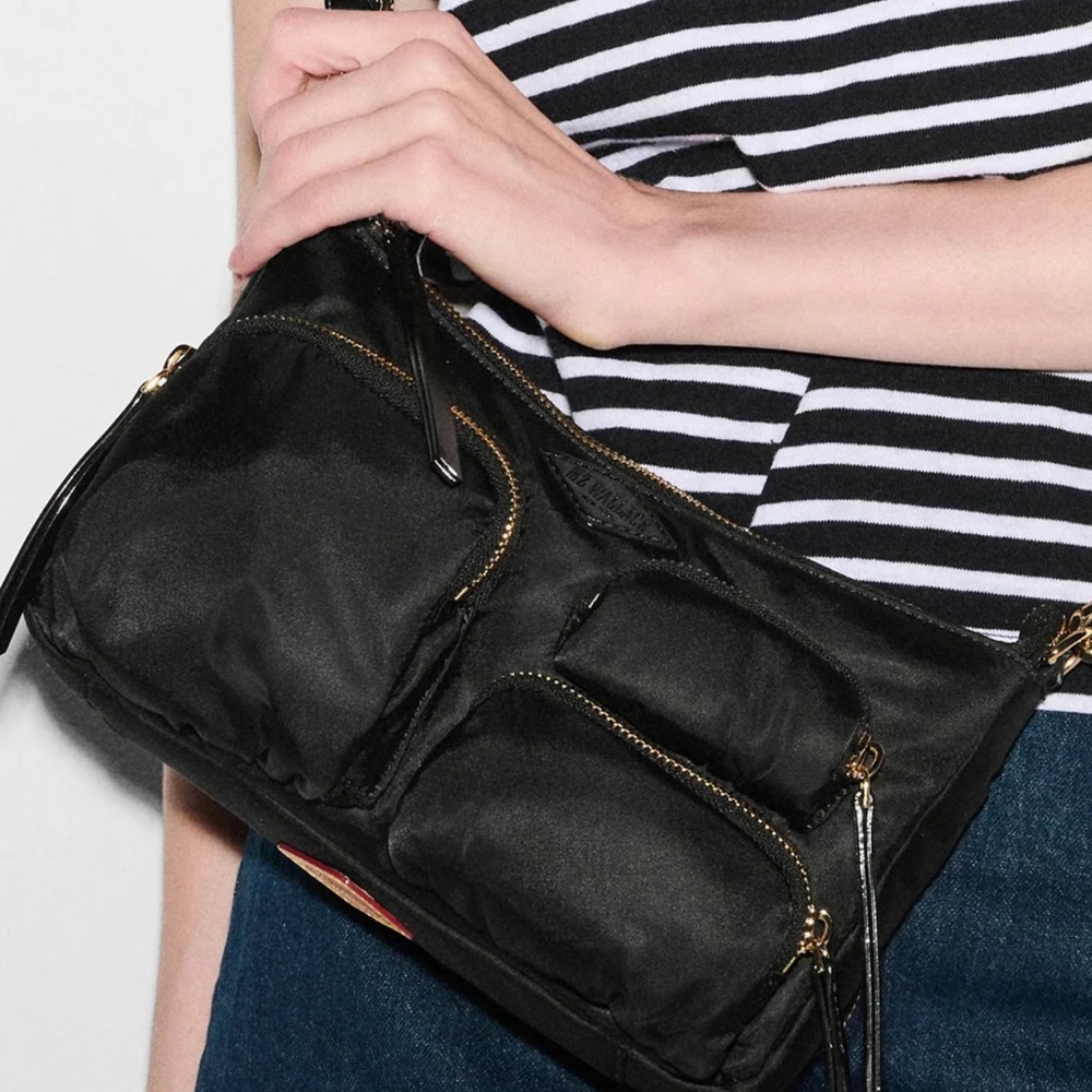 MZ Wallace Chelsea Petite Shoulder / Crossbody Bag NWT BLACK - Picture 9 of 10